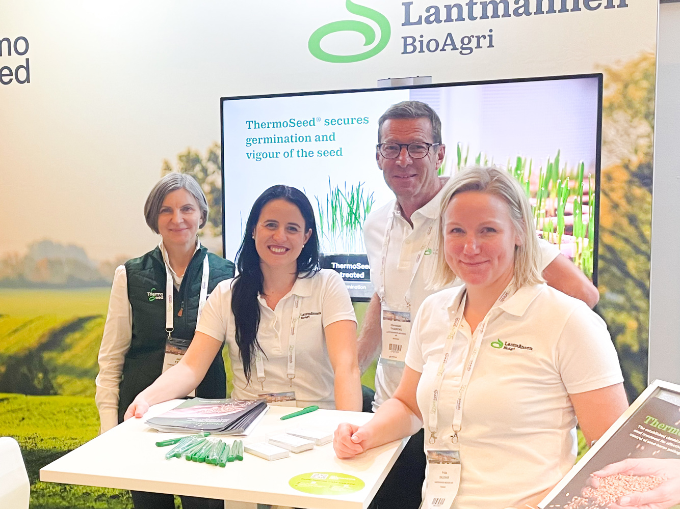 Lantmännen BioAgri representatives Jolanta Pilione, Clelia Gialli, Christian Thaning and Frida Dalemar